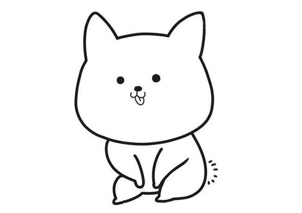 可爱小狗简笔画一分钟学会可爱小狗的简笔画图片小狗哈士奇简笔画步骤