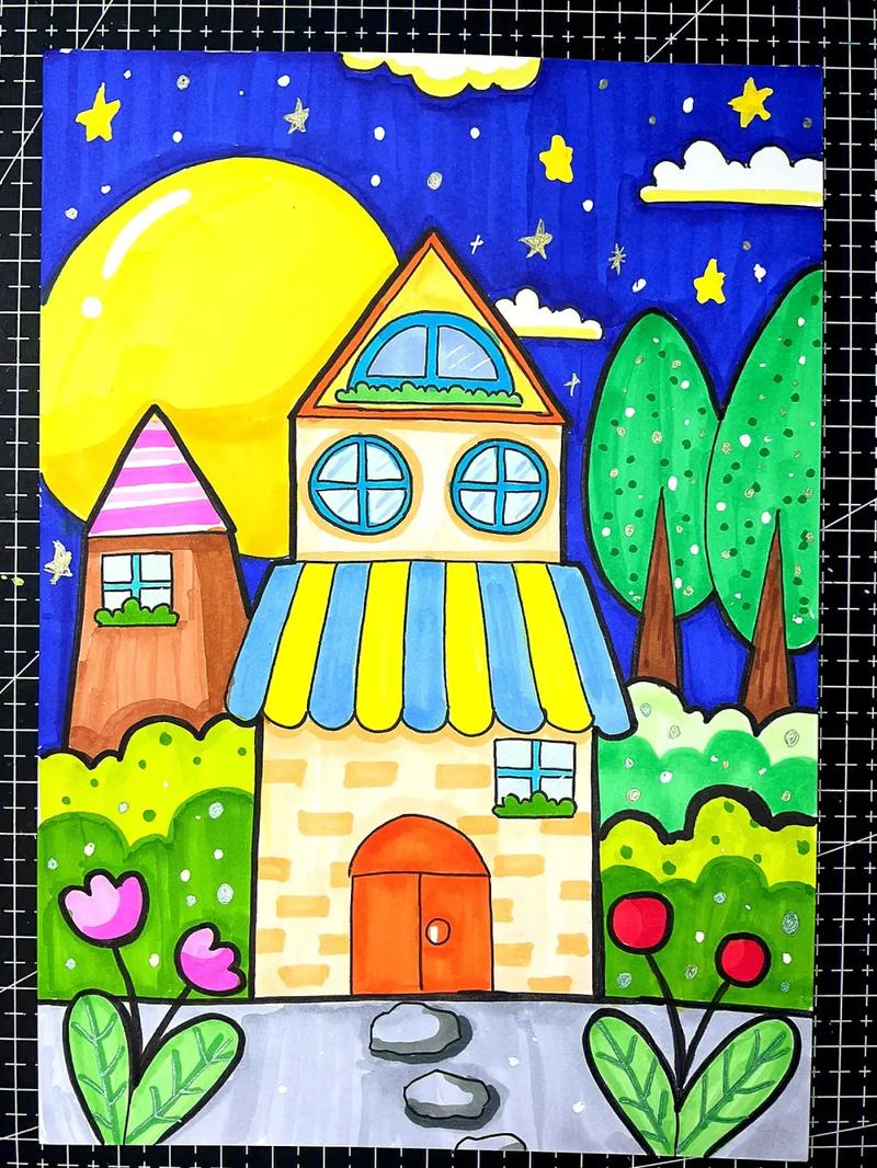 《漂亮的小房子》 带你轻松学画画#简笔画 #简笔画 #一起学 - 抖音