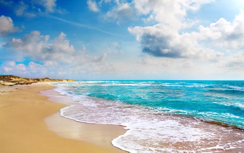 壁纸 热带风景,海滩,海岸,蔚蓝的大海,云彩 1920x1440 hd 高清壁纸
