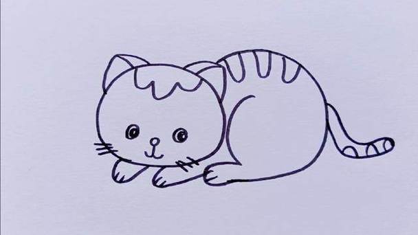 画室日常  儿童画  儿童创意美术  小猫简笔画  主题儿童画可爱的猫咪