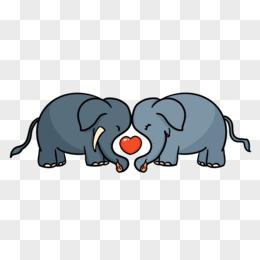 大象情侣头像一左一右