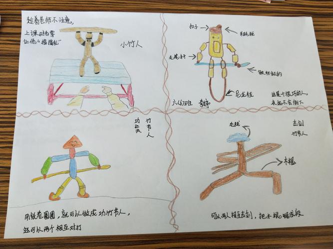 其它 六六班优秀作业展 竹节人变形计 写美篇  第