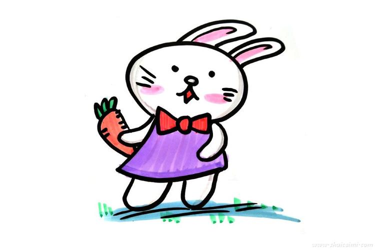 兔子简笔画颜色怎么涂