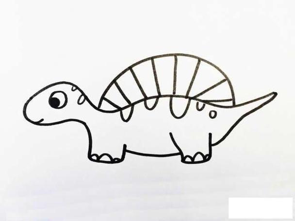 幼儿画恐龙简笔画图片大全