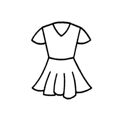 裙子的简单画法-儿童简笔画大全