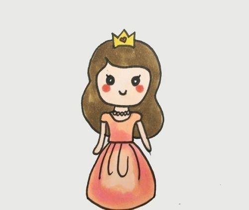公主简笔画简单又漂亮长裙,图片,简笔画-学笔画