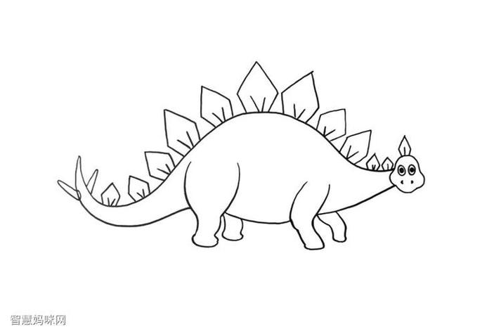 怎么画恐龙简笔画图片大全