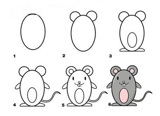 小老鼠简笔画 小老鼠简笔画可爱