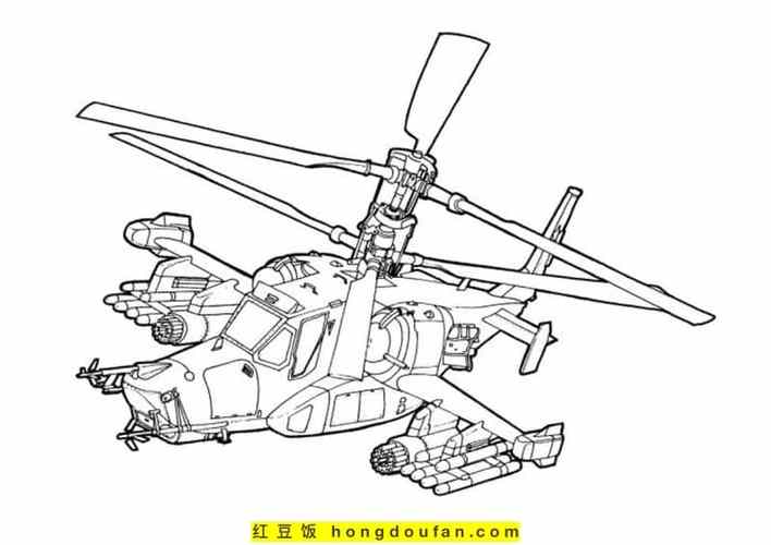 武装直升机霸气简笔画的视频