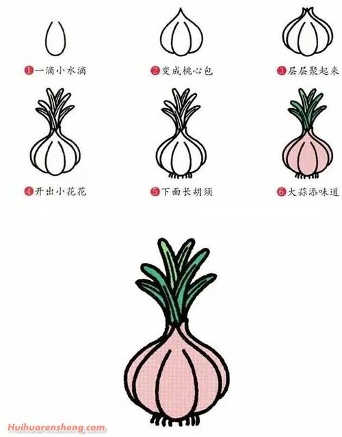 各种蔬菜简笔画分步骤画法