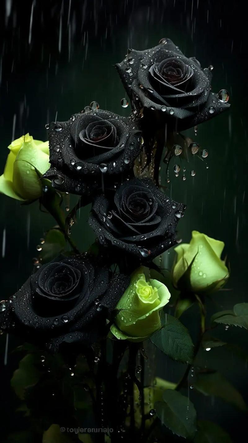 黑玫瑰.黑玫瑰,一种神秘而迷人的花朵,凭借其独特的外观和深邃 - 抖音