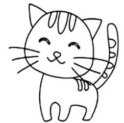 画 儿童猫咪简笔画的画法 亲子简笔画大全猫的简笔画大全 可爱动物简