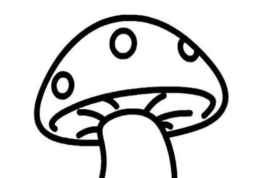 大蘑菇伞的简笔画可爱