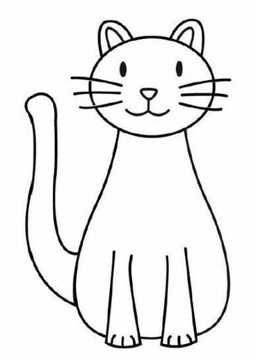 简笔画小猫咪怎么画简单的