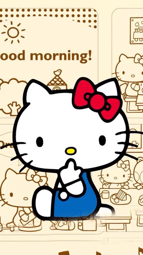 hello kitty可爱卡通形象iphone壁纸,高清图片,手机锁屏桌面-壁纸族