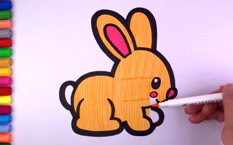 儿童简笔画教孩子画兔子