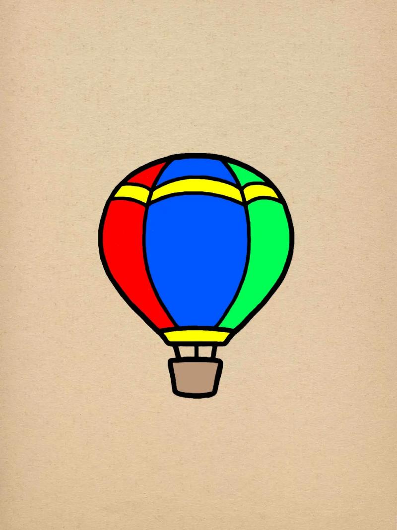 画一只漂亮的热气球.#简笔画#儿童简笔画#亲子*#热气球 - 抖音