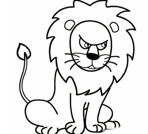 简笔画教程幼儿园狮子