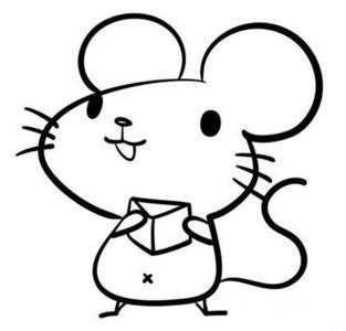 可爱老鼠简笔画头像