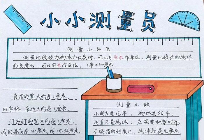 1,第一张我是小小测量员手抄报二年级我是小小测量员手抄报怎么画