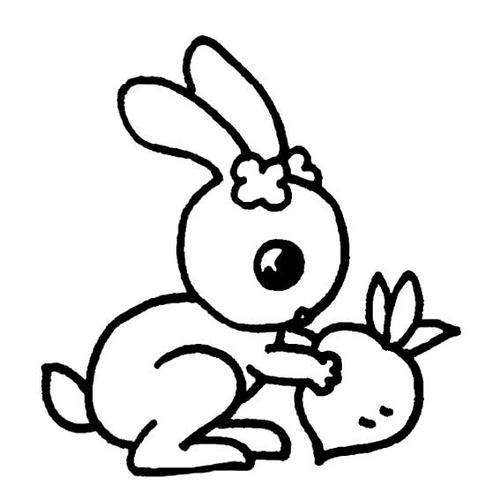 兔子简笔画卡通兔子简笔画可爱