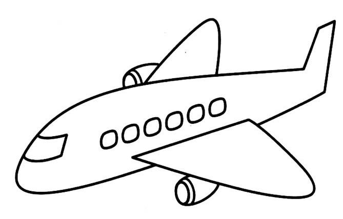 图解飞机的简笔画