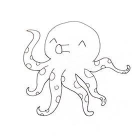 章鱼简笔画 3-6岁