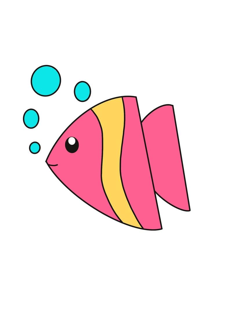 一条小鱼怎么画简笔画