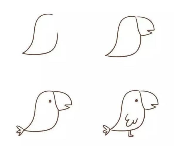 亲子简笔画|小鸟的9种画法教给孩子so easy