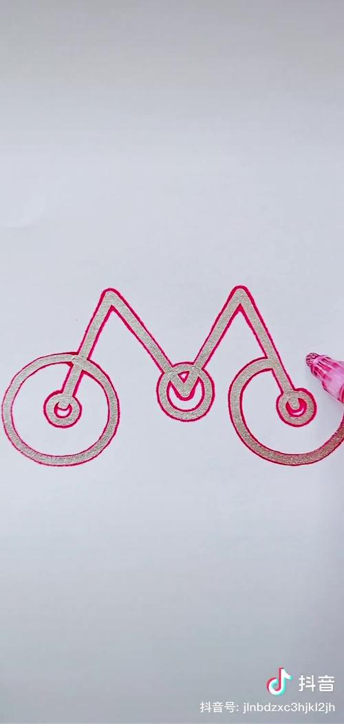 自行车的简笔画漂亮