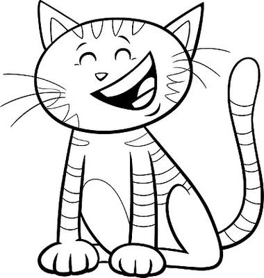 快乐顽皮的黑白狗漫画动物人物着色书页的卡通插图000毛皮猫图案背景