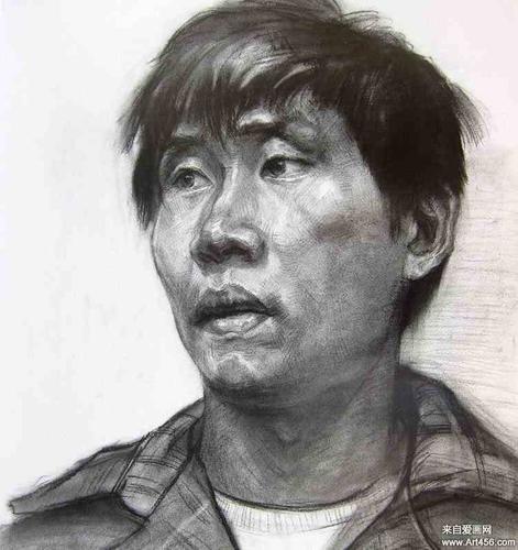 历年中国美术学院美术高考高分素描头像试卷_素描作品_零二七艺考