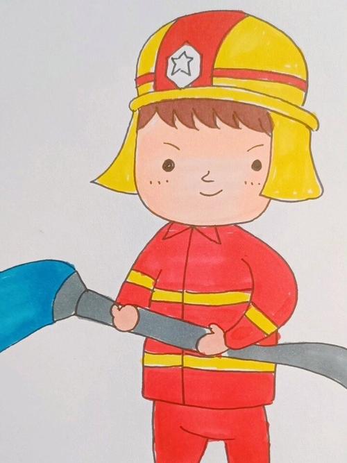 消防员衣服的简笔画图片
