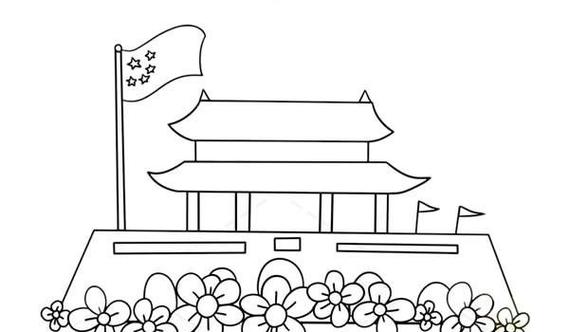 画北京天门怎么画的 简笔画城楼