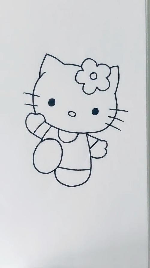 凯蒂猫简笔画 马克笔