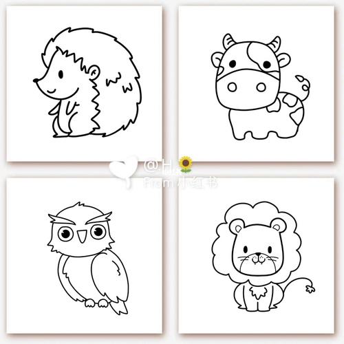简笔画‖是你想要的可爱动物简笔嘛(4)