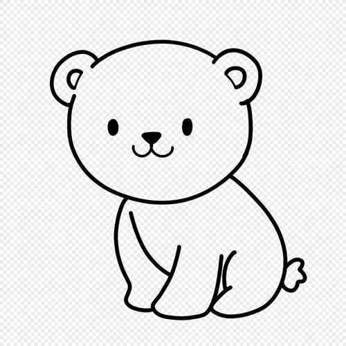 可爱小熊简笔画 可爱小熊简笔画彩色