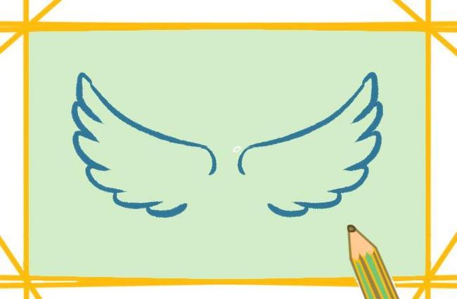 鸟的简笔天使的小翅膀简笔画各种翅膀卡通简笔画天使的翅膀简笔画可爱