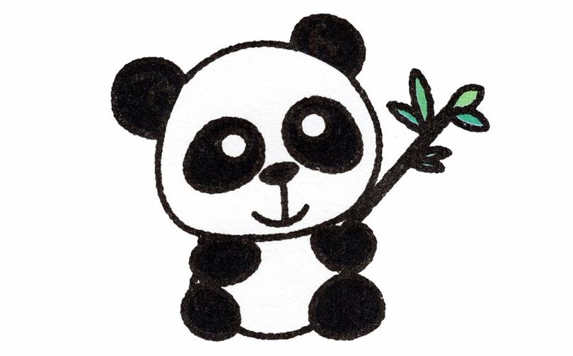 沙雕熊猫表情包简笔画教程