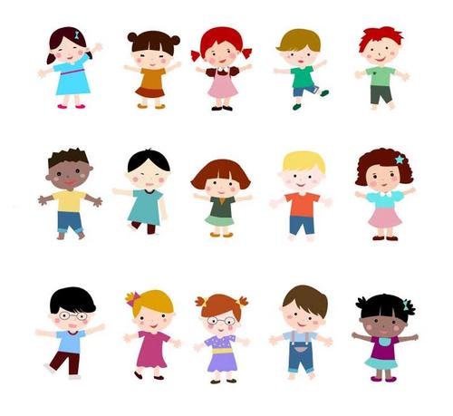 幼稚园孩童ai矢量素材 卡通小孩子 小朋友 儿童人物形象 设计素材