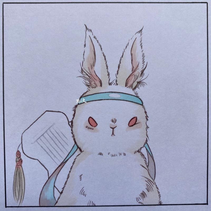 魔道祖师蓝忘机简笔画手绘教程       兔兔版的忘机92 是情头喔