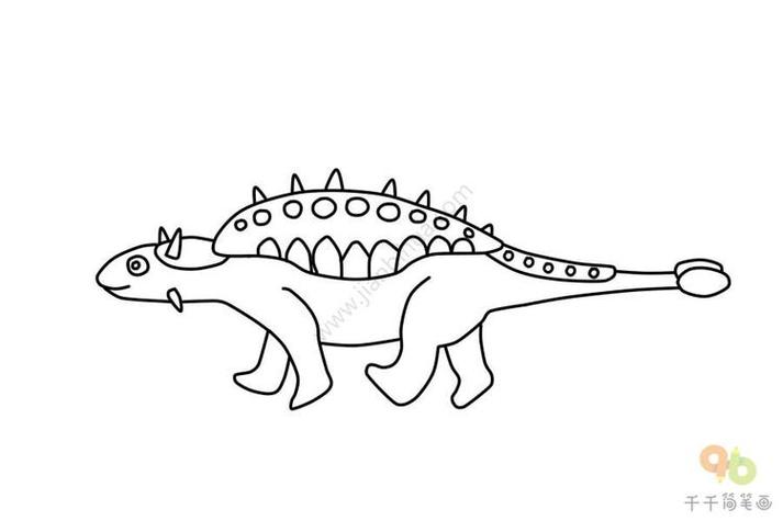 怎么画恐龙一笔一画教你恐龙卡通恐龙图片小恐龙简笔画教程创意师简笔