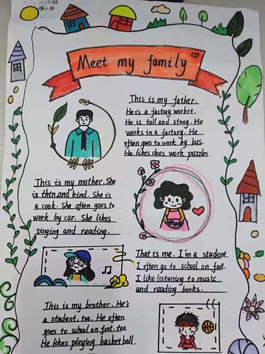 【定南五小新*】meet my family –六年级英语说写绘