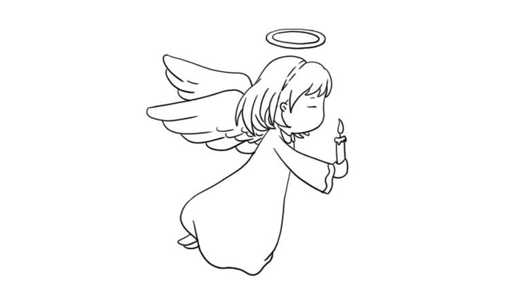 天使简笔画