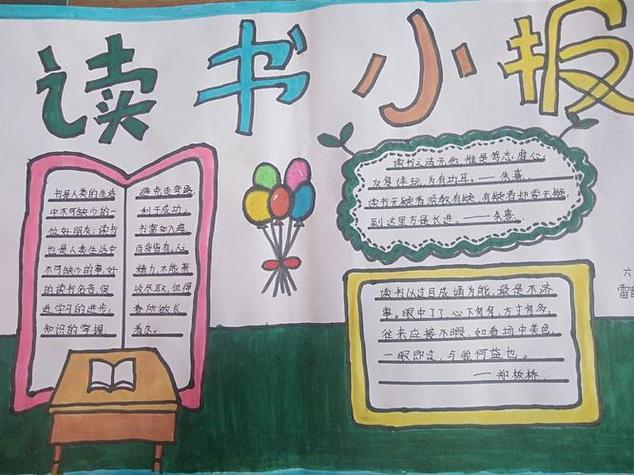 人求上进先读书——曹小六年级阅读手世界读书日宣传手抄报读书手抄报