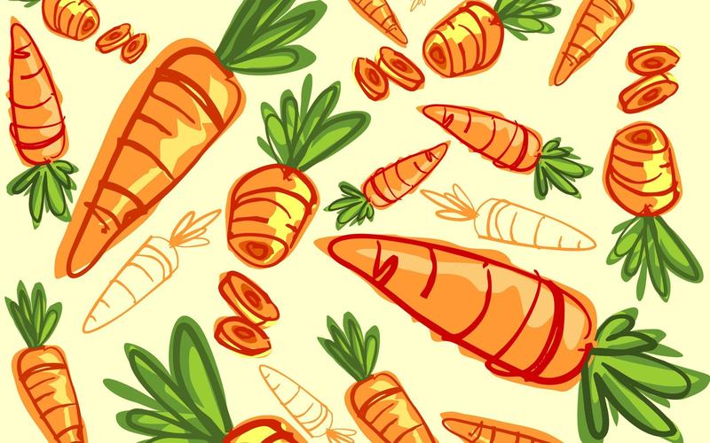 胡萝卜,蔬菜,艺术画 壁纸