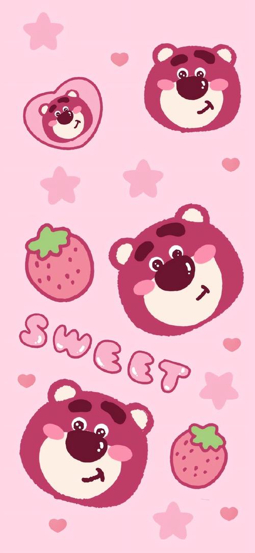 软萌草莓熊壁纸