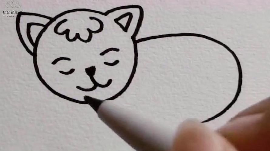 小猫怎么画简笔画视频