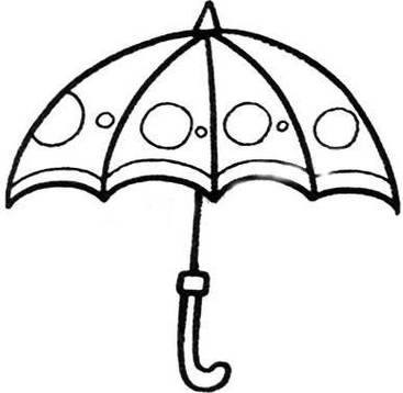 各种各样雨伞简笔画怎么画图片