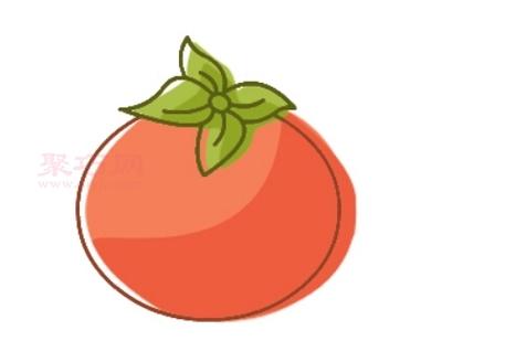 番茄的简笔画步骤图